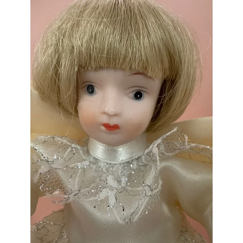 Porcelain‎ Blonde Angel Doll 9